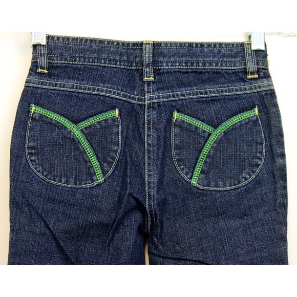 NEW 2006/05 Gymboree Prep Club Denim Jeans sz 7 Spring Turtle Bow Ribbon - Picture 4 of 6